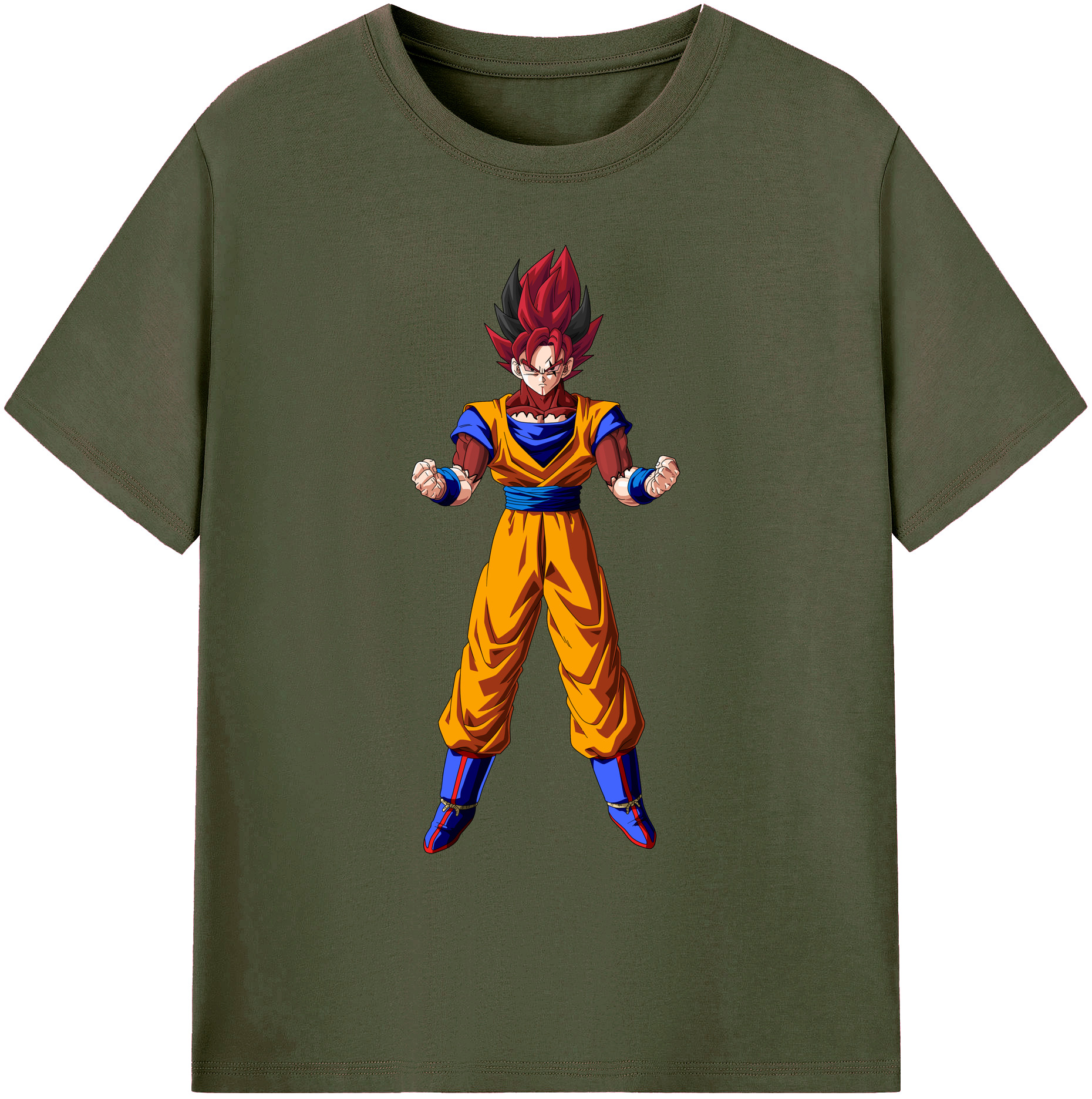 （画像用） ドラゴンボール 孫悟空（そん ごくう）Son Goku カカロット DRAGON BALL Kakarotto 綿100％ メンズ半袖Tシャツ｜肌触りやわらか＆通気性